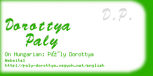 dorottya paly business card